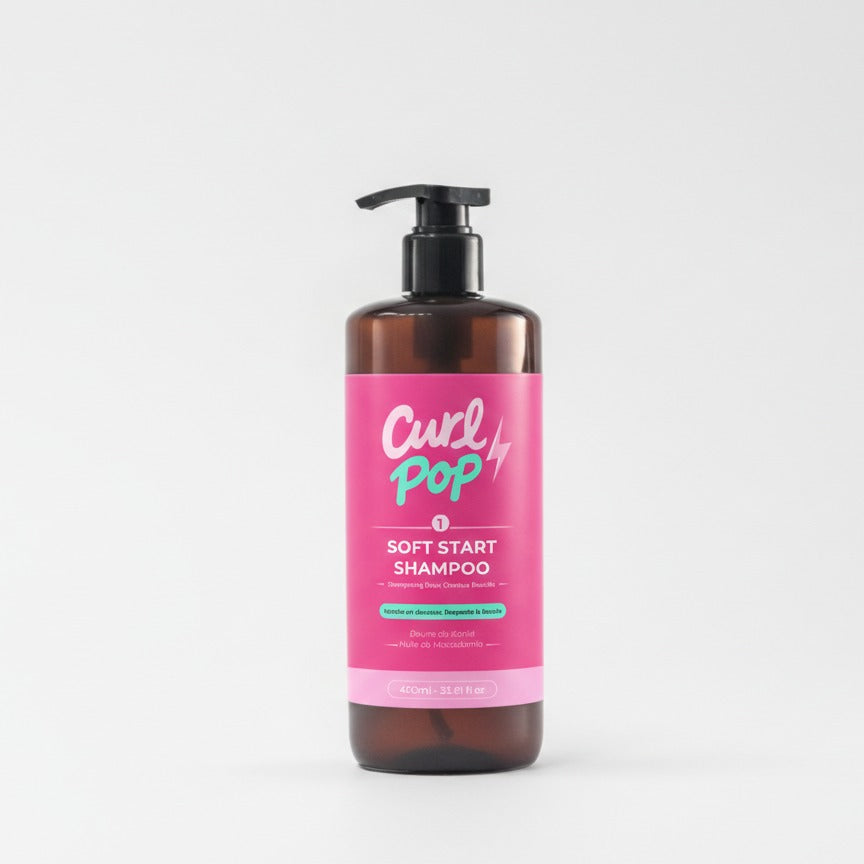 Le Trio Pop Curl Pop — Soft Start Shampoo, shampooing doux cheveux bouclés