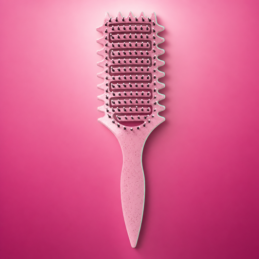 Pop Brush rose Curl Pop - brosse ventilee definition boucles